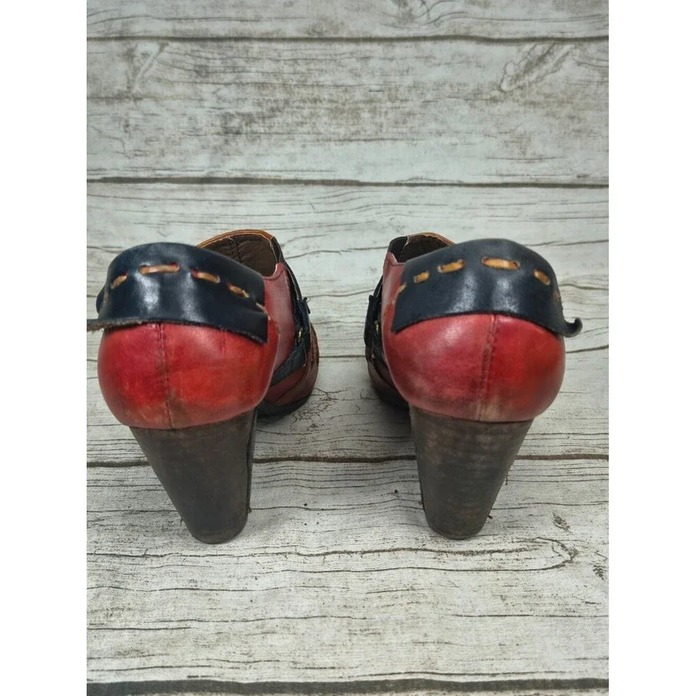 L'Artiste Spring Step Colorful Pumps Boho Chic Wonderous Size 40